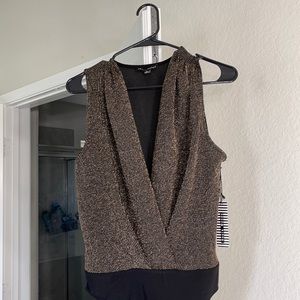 Black and Gold Body Suit